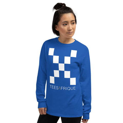 Teesafrique Classic Large Logo Print Women's Long Sleeve Tee