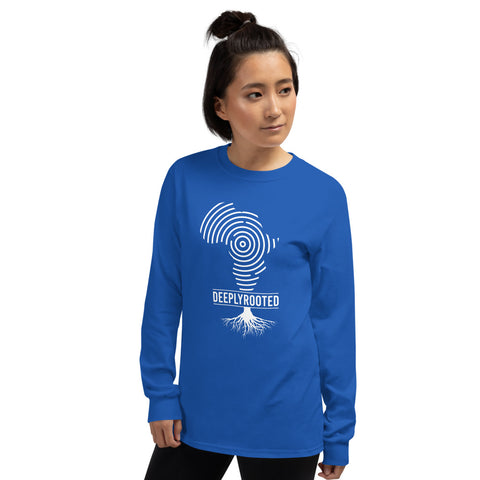 Teesafrique Deeply Rooted Print Women’s Long Sleeve Tee