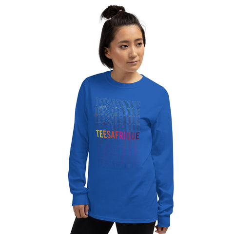 Teesafrique Rainbow Graphic Print Women’s Long Sleeve Tee