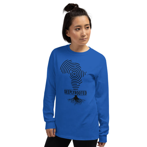 Teesafrique Deeply Rooted Print Women's Long Sleeve Tee