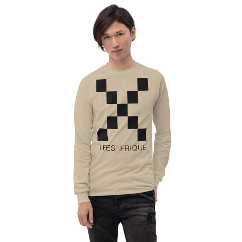 Teesafrique Classic Large Logo Print Men’s Long Sleeve Tee