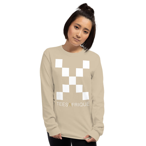 Teesafrique Classic Large Logo Print Women's Long Sleeve Tee