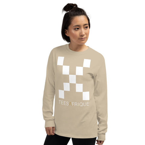Teesafrique Classic Large Logo Print Women's Long Sleeve Tee
