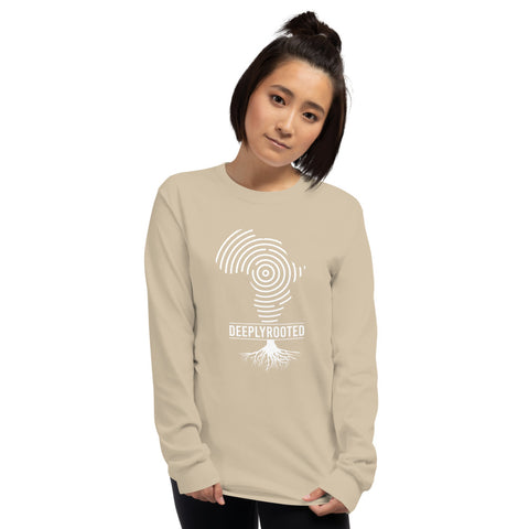 Teesafrique Deeply Rooted Print Women’s Long Sleeve Tee
