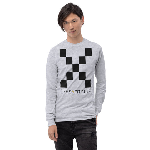 Teesafrique Classic Large Logo Print Men’s Long Sleeve Tee