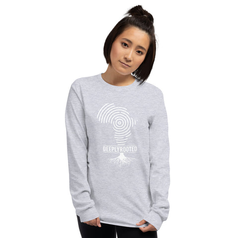 Teesafrique Deeply Rooted Print Women’s Long Sleeve Tee