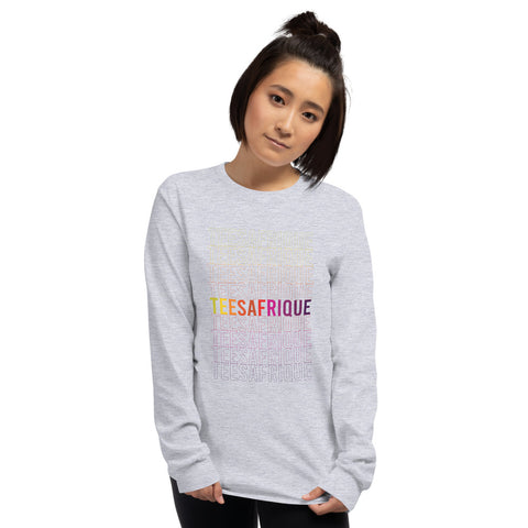 Teesafrique Rainbow Graphic Print Women’s Long Sleeve Tee