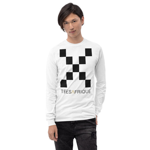Teesafrique Classic Large Logo Print Men’s Long Sleeve Tee