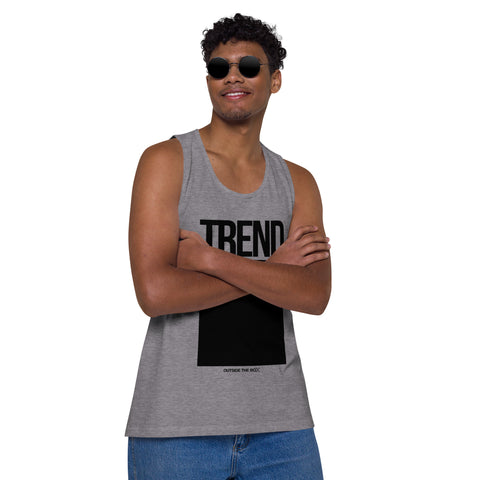 Teesafrique Sustainable Trend Outside the box Statement Men’s premium tank top