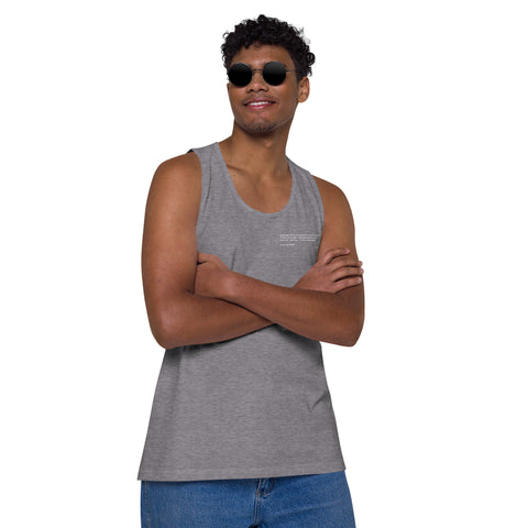 Teesafrique Sustainable Statement piece bLK Men’s premium tank top