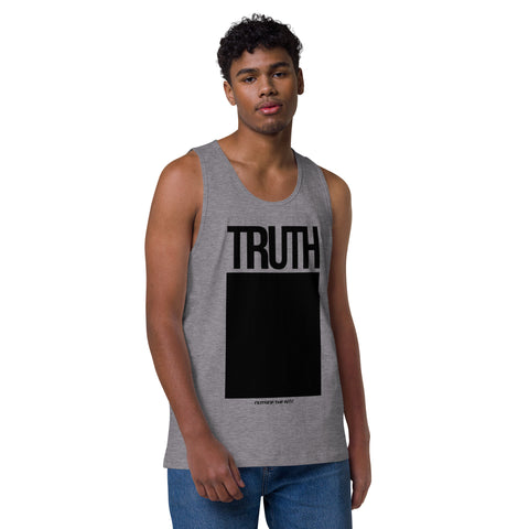 Teesafrique Sustainable Truth Outside the box Statement Men’s premium tank top
