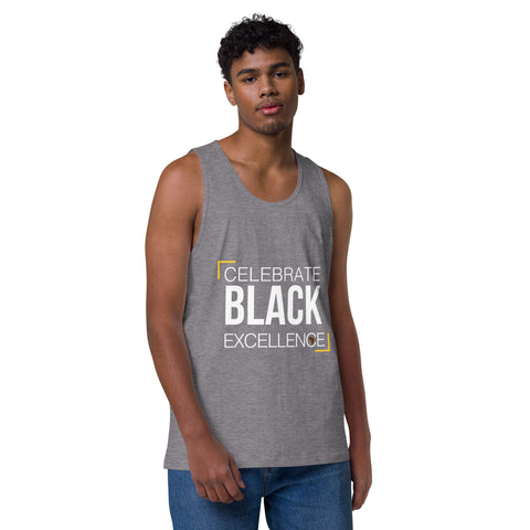 Teesafrique Sustainable Celebrate Black Excellence Statement piece bL Men’s premium tank top