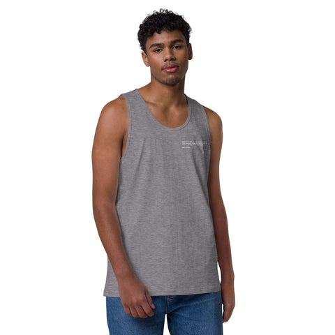 Teesafrique Sustainable Statement piece bLK Men’s premium tank top