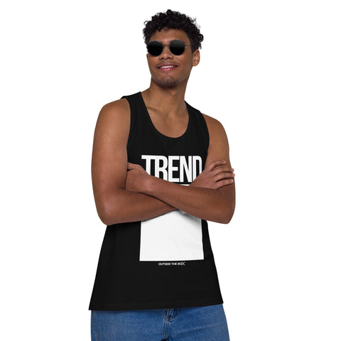 Teesafrique Sustainable Trend Outside the box Statement Men’s premium tank top