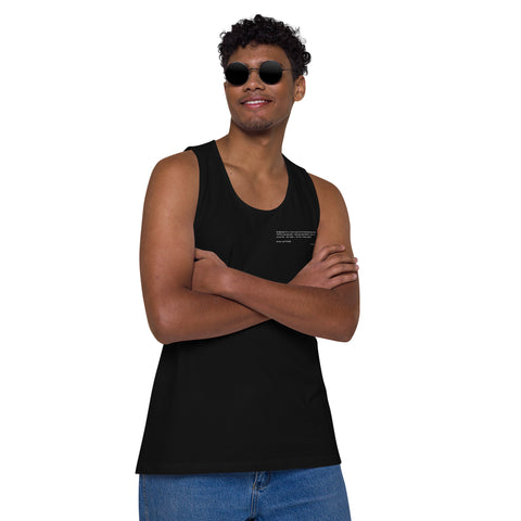 Teesafrique Sustainable Statement piece bLK Men’s premium tank top