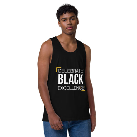 Teesafrique Sustainable Celebrate Black Excellence Statement piece bL Men’s premium tank top