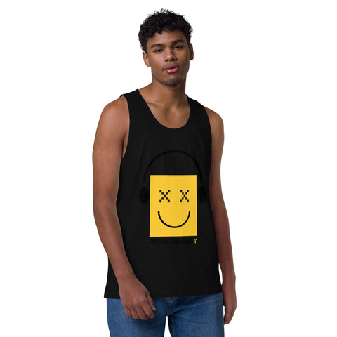 Teesafrique Sustainable Positive Vibes only emoji Statement Men’s premium tank top
