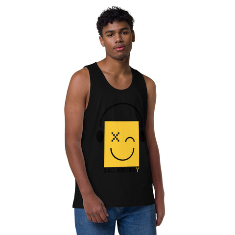Teesafrique Sustainable Chill Vibes only emoji Statement Men’s premium tank top