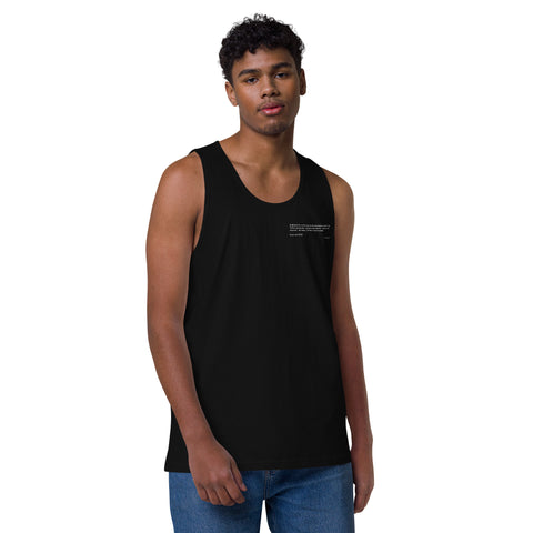 Teesafrique Sustainable Statement piece bLK Men’s premium tank top