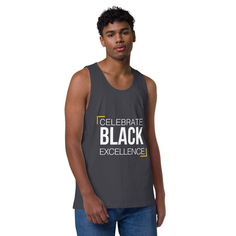 Teesafrique Sustainable Celebrate Black Excellence Statement piece bL Men’s premium tank top