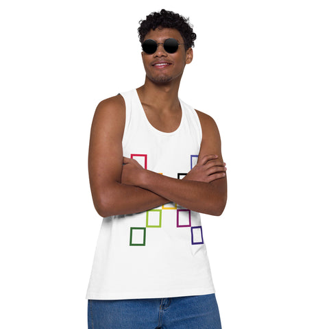 Teesafrique Sustainable Colored Logos Graphic Men’s tank top