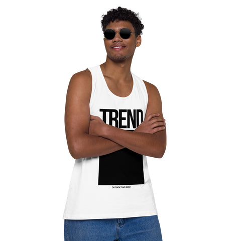 Teesafrique Sustainable Trend Outside the box Statement Men’s premium tank top