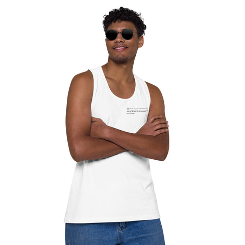 Teesafrique Sustainable Statement piece bLK Men’s premium tank top