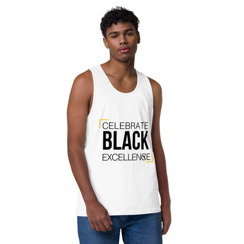 Teesafrique Sustainable Celebrate Black Excellence Statement piece bL Men’s premium tank top
