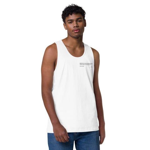 Teesafrique Sustainable Statement piece bLK Men’s premium tank top
