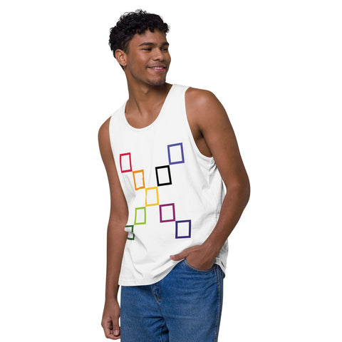 Teesafrique Sustainable Colored Logos Graphic Men’s tank top