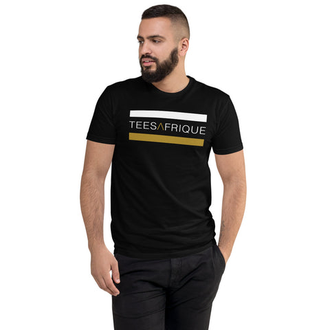 Teesafrique Classic Band Script Logo Print Men's Club Tee