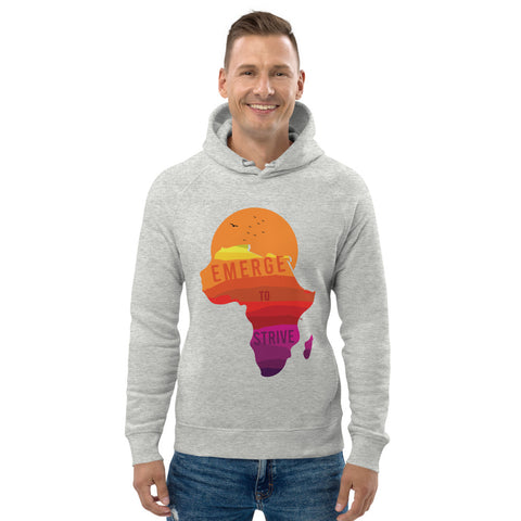 Teesafrique Sustainable Unisex Strive To Emerge Print Hoodie