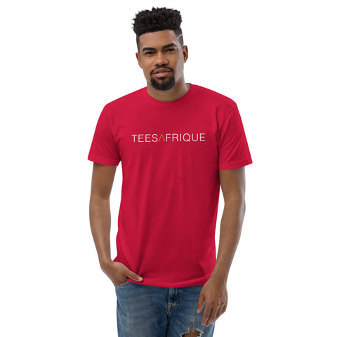 Teesafrique Classic Band Script Logo Print Men's Club Tee