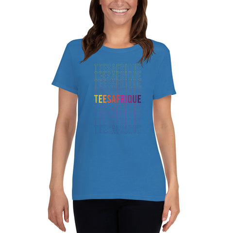 Teesafrique Rainbow Graphic Print Women's Tee