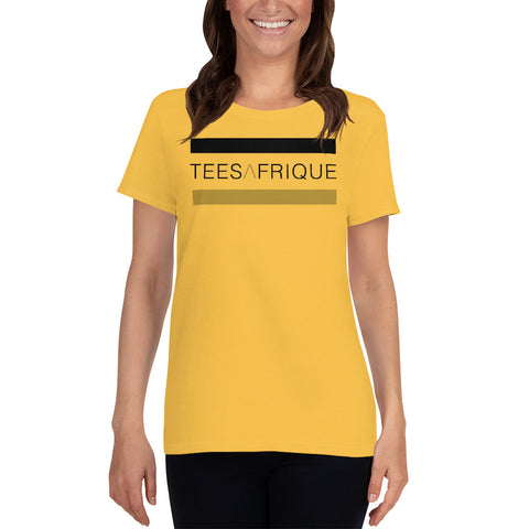 Teesafrique Classic Band Script Logo Print Women's Tee