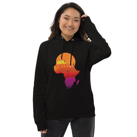 Teesafrique Sustainable Unisex Strive To Emerge Print Hoodie