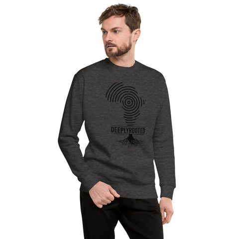 Teesafrique Unisex Fleece Deeply Rooted print Sweatshirt