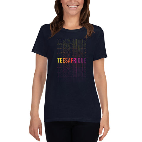 Teesafrique Rainbow Graphic Print Women's Tee