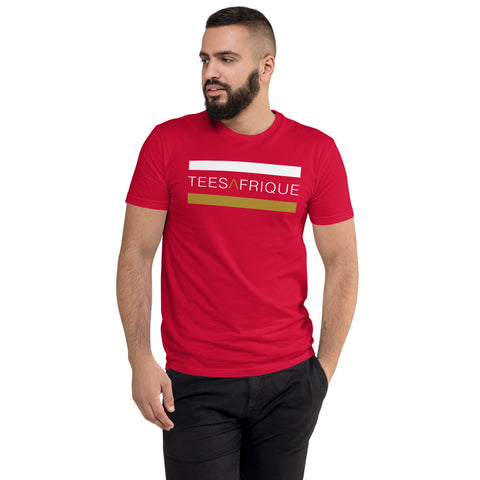 Teesafrique Classic Band Script Logo Print Men's Club Tee