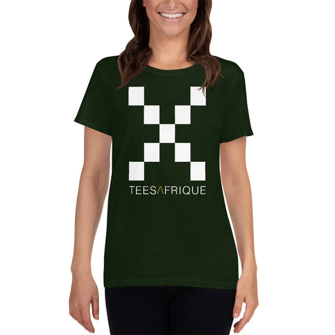 Teesafrique Classic Large Logo Print Women's Tee