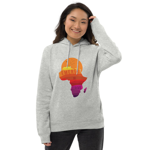 Teesafrique Sustainable Unisex Strive To Emerge Print Hoodie