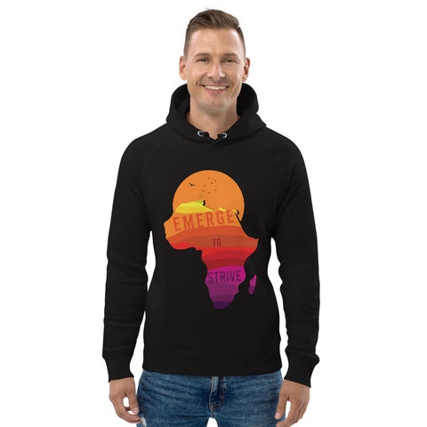 Teesafrique Sustainable Unisex Strive To Emerge Print Hoodie