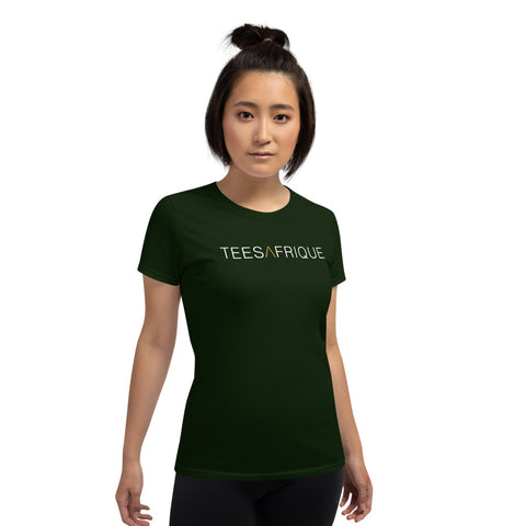 Teesafrique Classic Script Logo Print Women's Tee