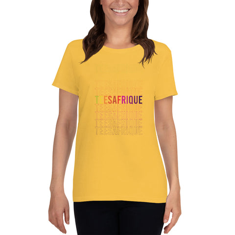 Teesafrique Rainbow Graphic Print Women's Tee