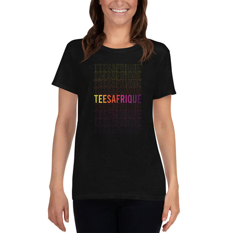 Teesafrique Rainbow Graphic Print Women's Tee