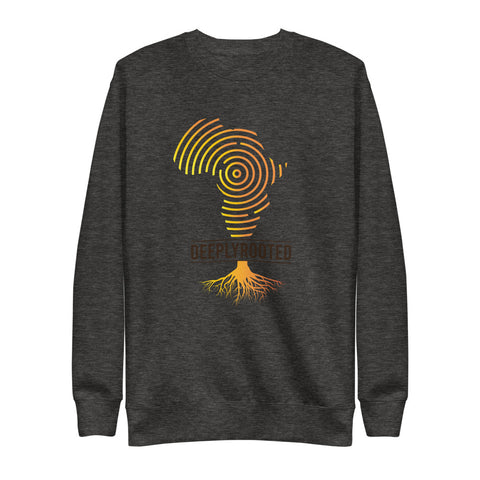 Teesafrique Unisex Fleece Deeply Rooted Print Sweatshirt