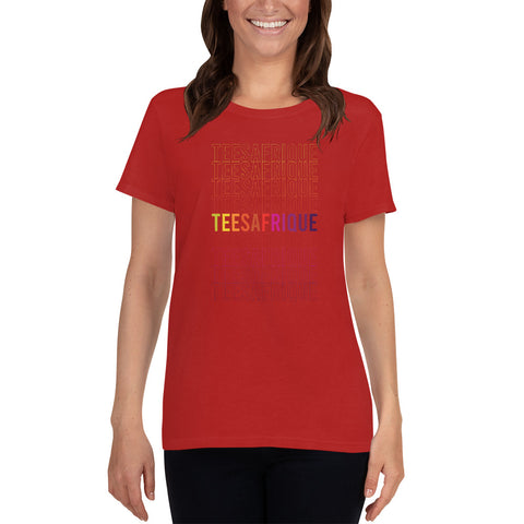 Teesafrique Rainbow Graphic Print Women's Tee