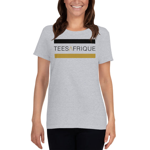 Teesafrique Classic Band Script Logo Print Women's Tee