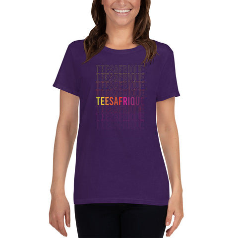 Teesafrique Rainbow Graphic Print Women's Tee