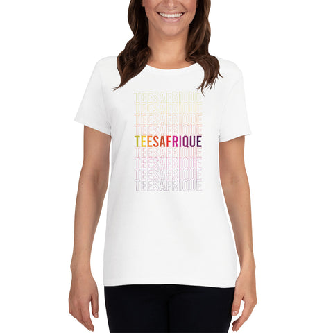 Teesafrique Rainbow Graphic Print Women's Tee